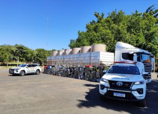 PM Rodoviária apreende carreta com quase 5 toneladas de maconha em Palmital