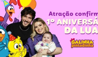 Viih Tube e Eliezer escolhem show da Galinha Pintadinha para festa de 1 ano da filha Lua
