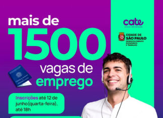 Vagas de emprego no Cate chegam a 1.500 oportunidades