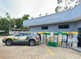Polícia Militar prende caminhoneiro com 1,3 tonelada de maconha em Avaré