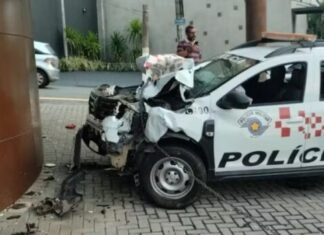 Acidente em Campinas deixa quatro feridos, incluindo policiais