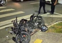 Mulher morre após moto em que estava avançar sinal vermelho e colidir com carro em Salto-SP (VÍDEO)