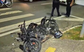Mulher morre após moto em que estava avançar sinal vermelho e colidir com carro em Salto-SP (VÍDEO)
