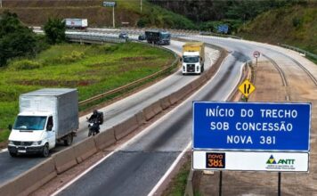 Concessionária inicia estudos para ampliar capacidade de 70 km da BR-381 em MG