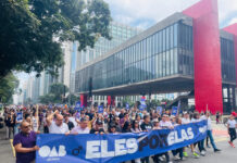 Lutar contra a violência de gênero é também uma tarefa dos homens, diz presidente da OAB SP durante caminhada em apoio às mulheres